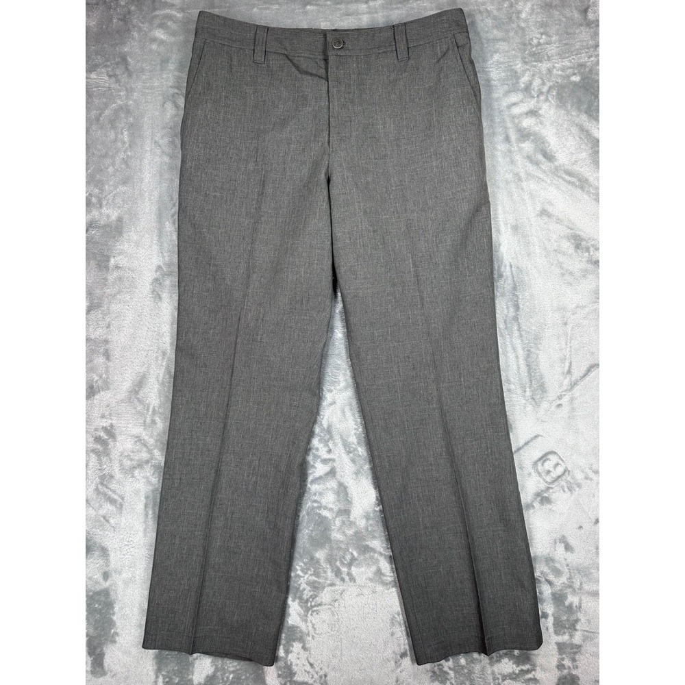 Bluffworks Original Relaxed Fit Travel Pants Mens 34x28.5 Gray Polyester NYC